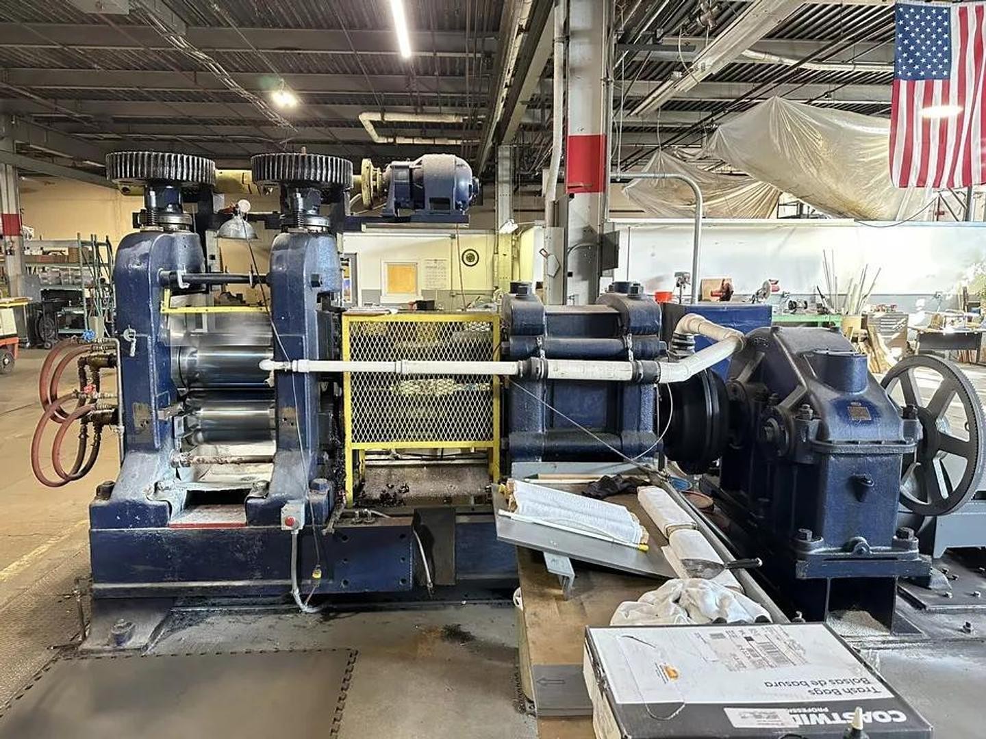 Waterbury Farrel 12×20 Roll Mill 2 HI Rolling Metal Precision Brass Silver Sheet