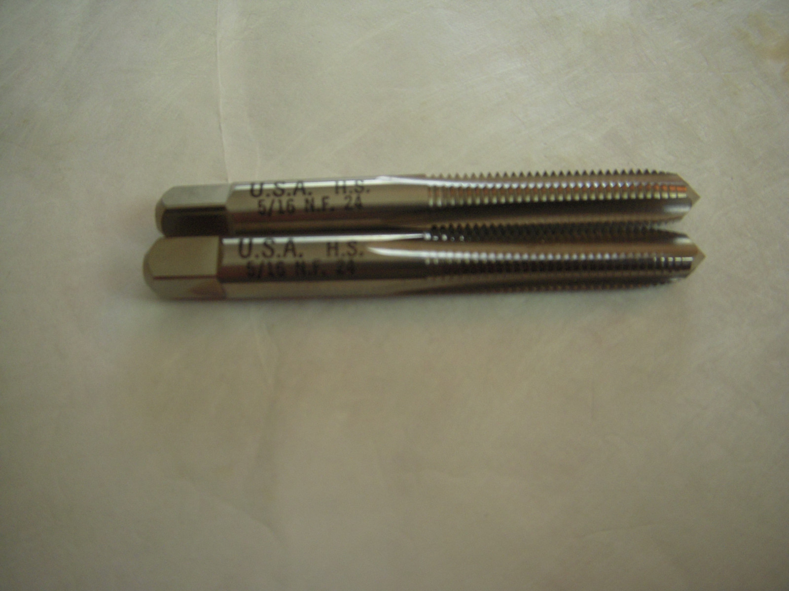 NEW 2 PC LOT USA 5/16-24 NF, GH3, 4 FLUTE HPT TAPS !!!!!!!!!!!