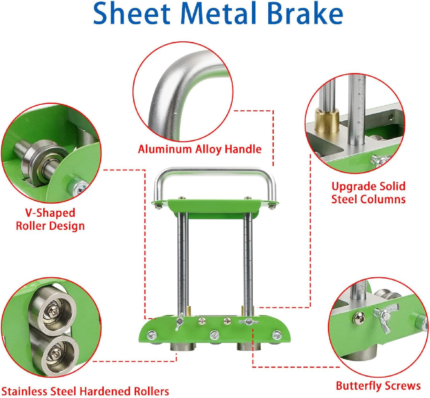 Portable Metal Bender for Roofing Sheets – 0-90° Bending Tool, 2 Stations