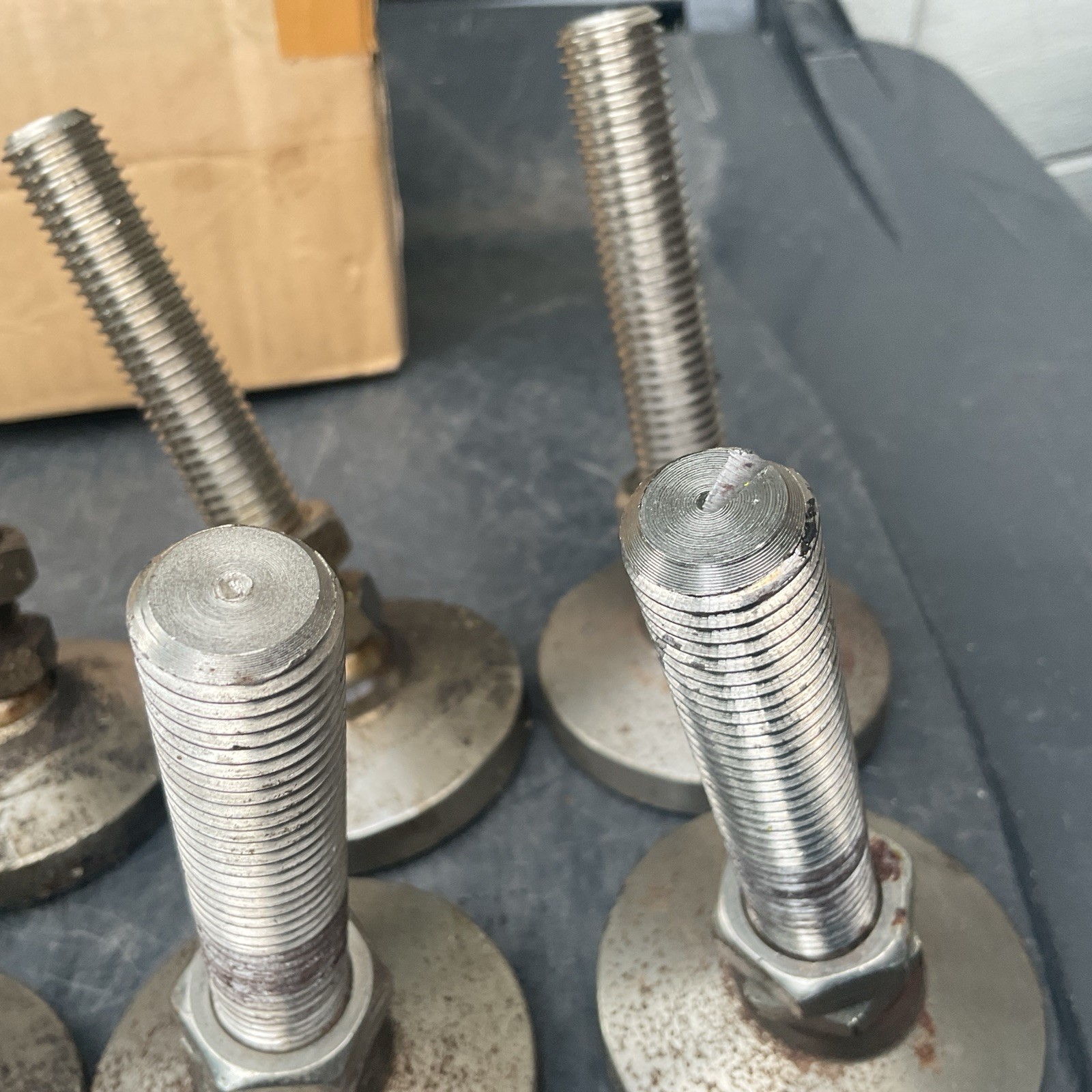 Industrial Swivel Leveling Feet X 8 with Threaded Stud