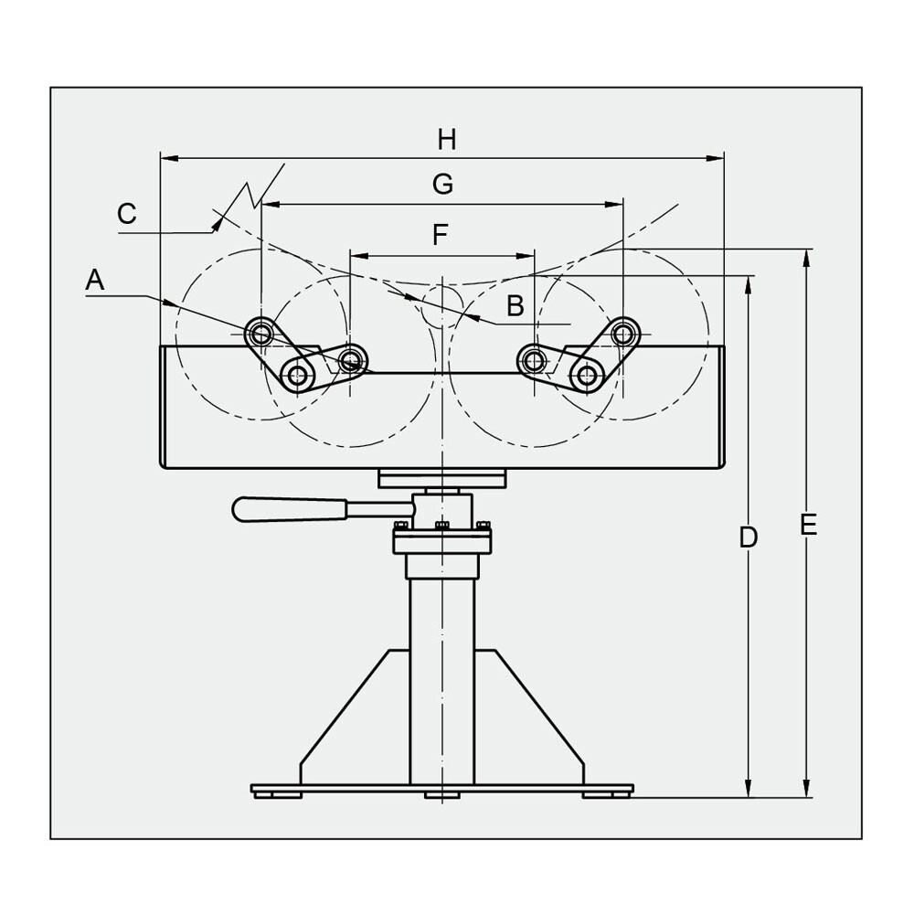 4950 LB Cap,2″ to 36″ Tube Pipe Rotator Roller Stand Turning Welding Positioner