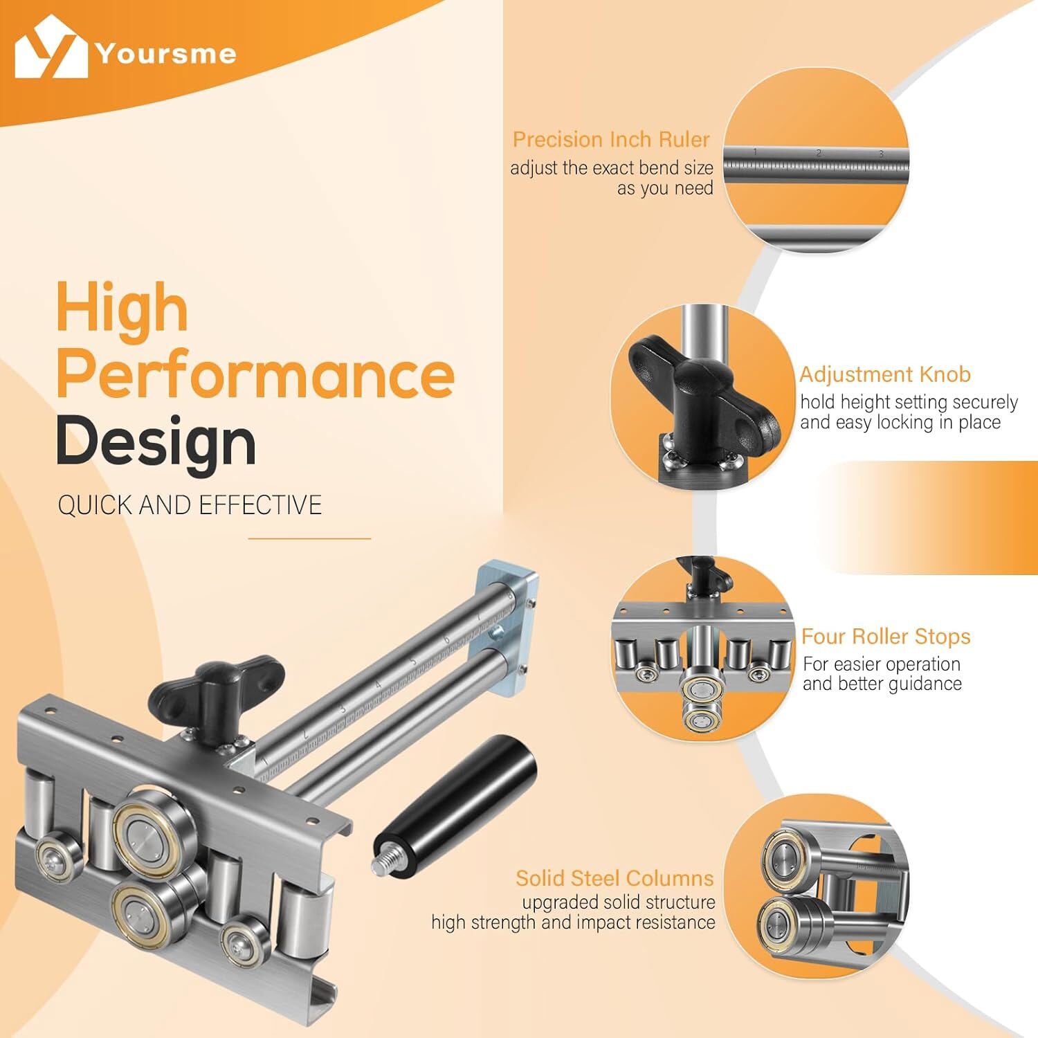 2204 Uni Bender, Professional Metal Bending Tool, Metal Roof Roller Bender