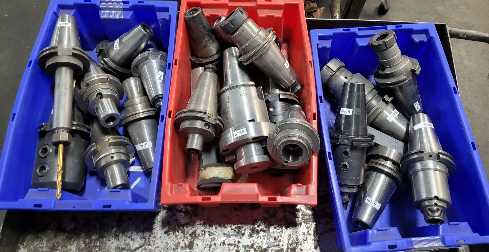 Lot of 20 – CAT 50 Tool Holders – Various Types