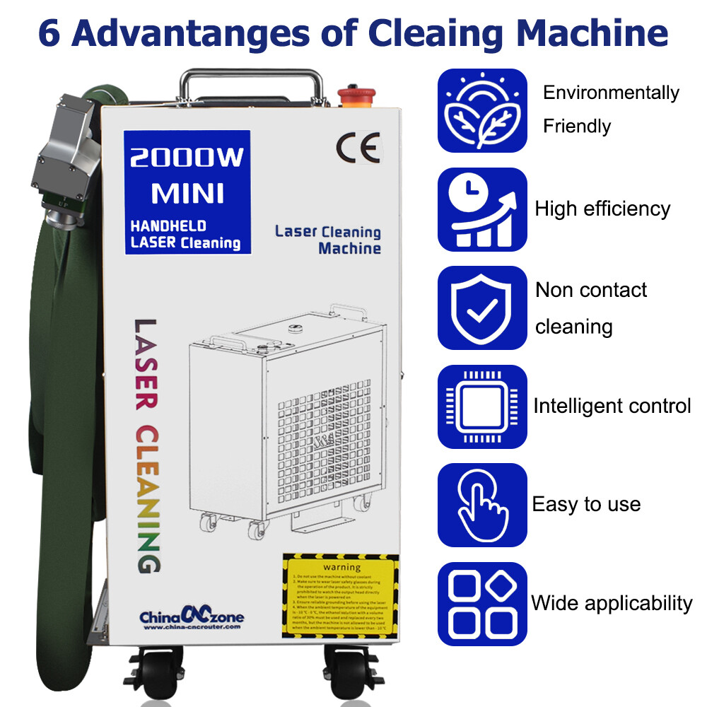 BWT 1500W Fiber Laser Cleaning Machine for Rust/Oil/Paint Removal 20m²/h US Ship