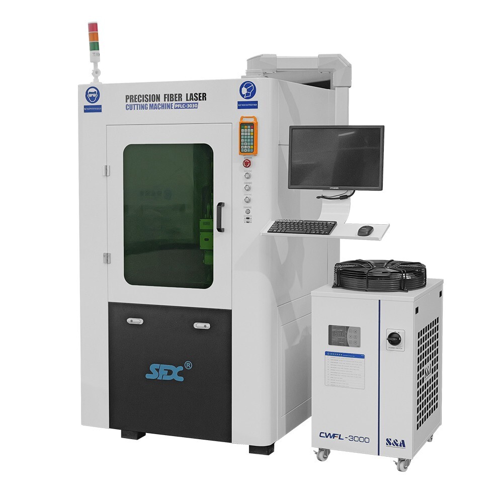 Enclosed 1500W Fiber Laser Metal Cutting Machine 3030 for Silver Gold Fast Cut