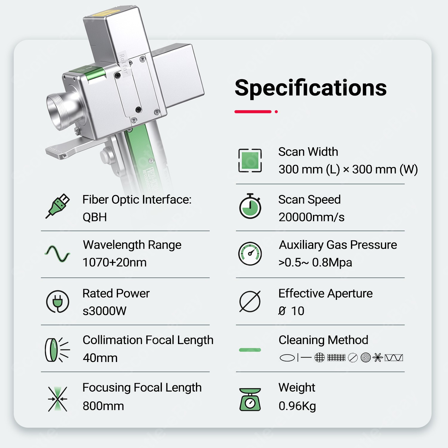 3000W 380V Fiber Laser Cleaning Machine 20M Cable Metal Rust Oil Paint Removal