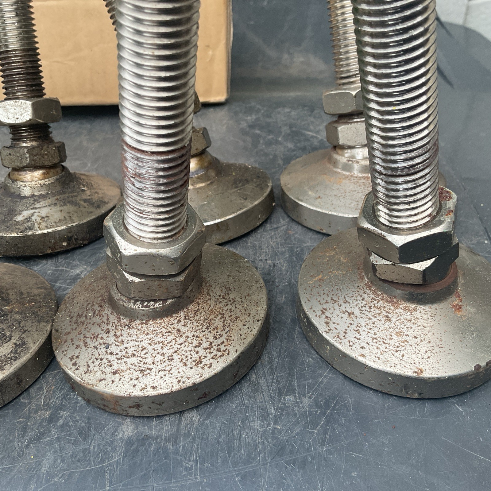 Industrial Swivel Leveling Feet X 8 with Threaded Stud