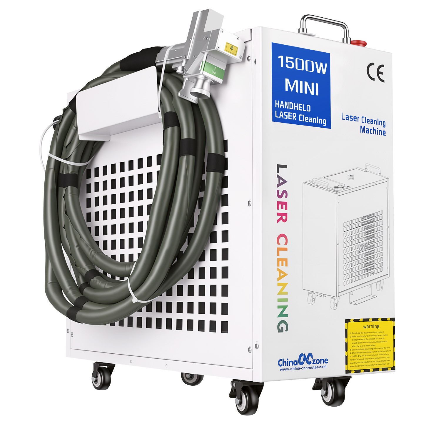 1500W BWT Fiber Laser Cleaning Machine Metal Car Oil Rust Paint Remove Cleaner