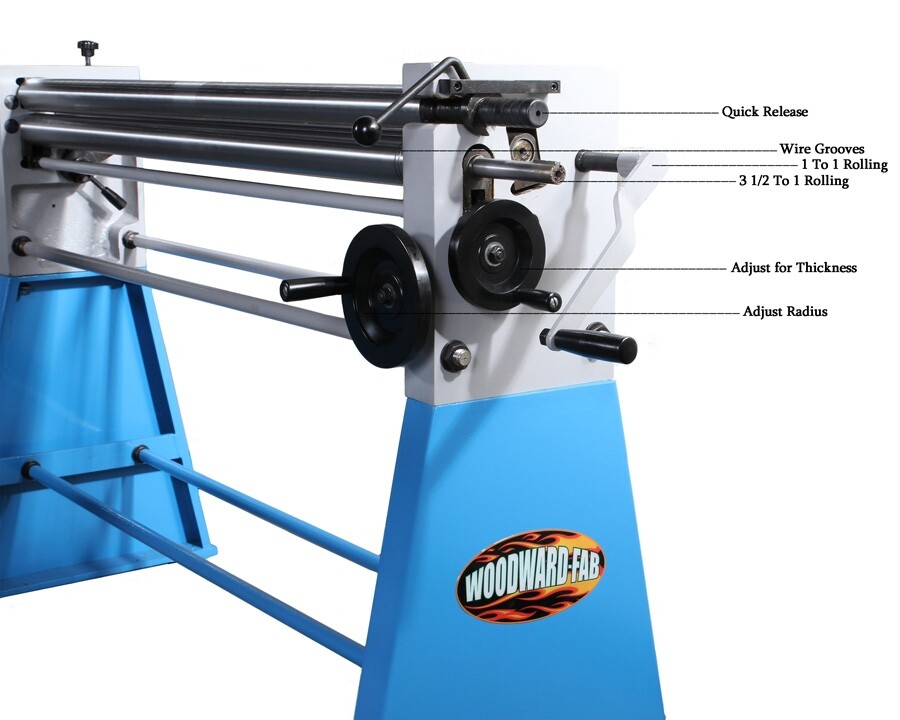 WFSRELITE24 Slip Roll Rolling Machine 16 Gauge x 24″ Length – Woodward-Fab – New