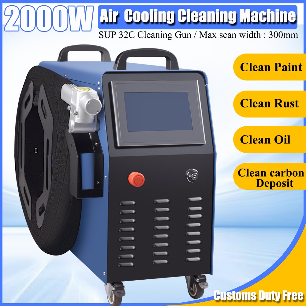 Air Cooling 2000W Fiber Laser Cleaning Machine For Laser Cleaner for Metal AL