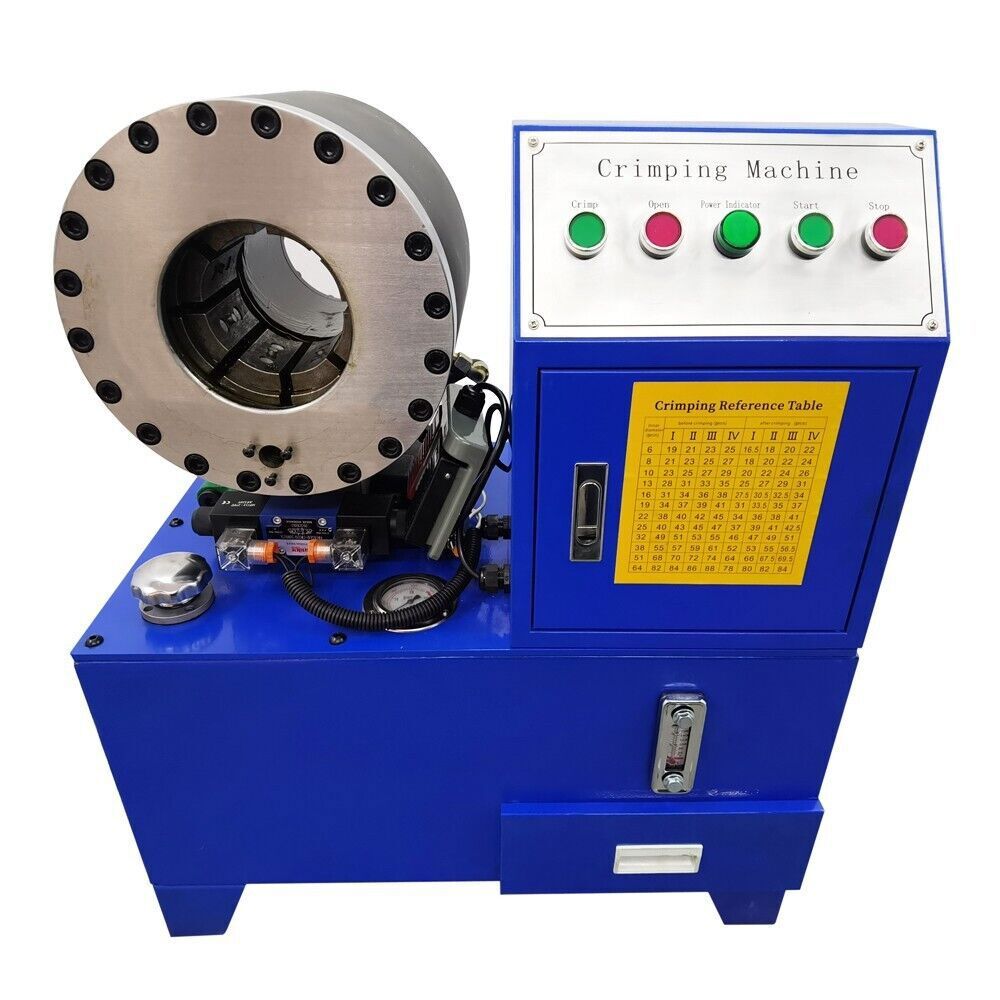 6-51mm Bench Electric Hydraulic Hose Clamping Machine Vertical Pipe Shrinking