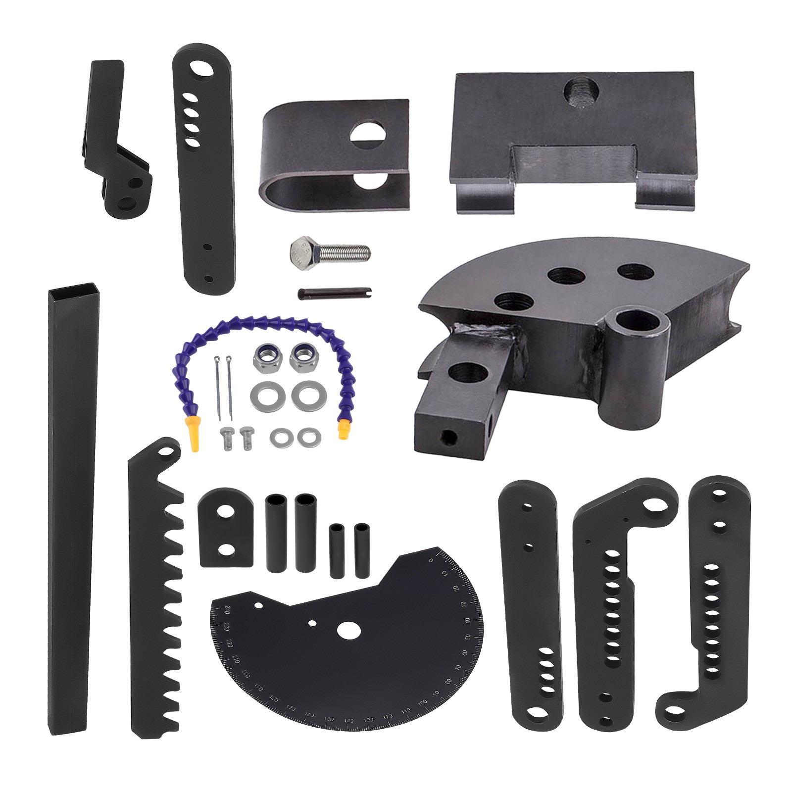 Black Steel Manual Pipe and Tube Bender + 1-5/8″ X 5″ 120 Degree Tubing Dies