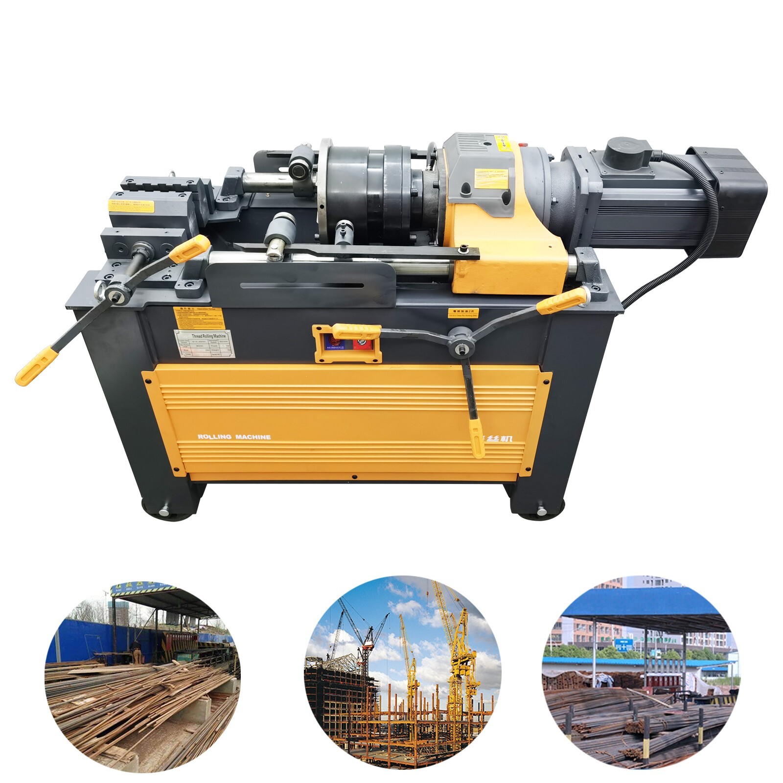 Steel Bar Rolling Machine Threader Roller Rebar Thread Stripping Machine 220V