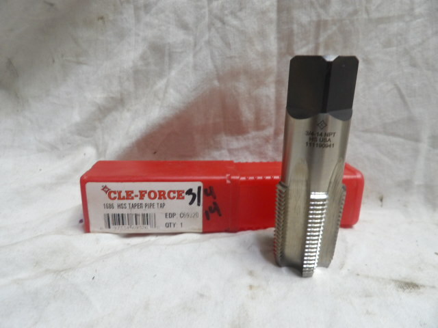 Cle-Force 3/4″-14 NPT Taper Pipe Tap – Made in the USA