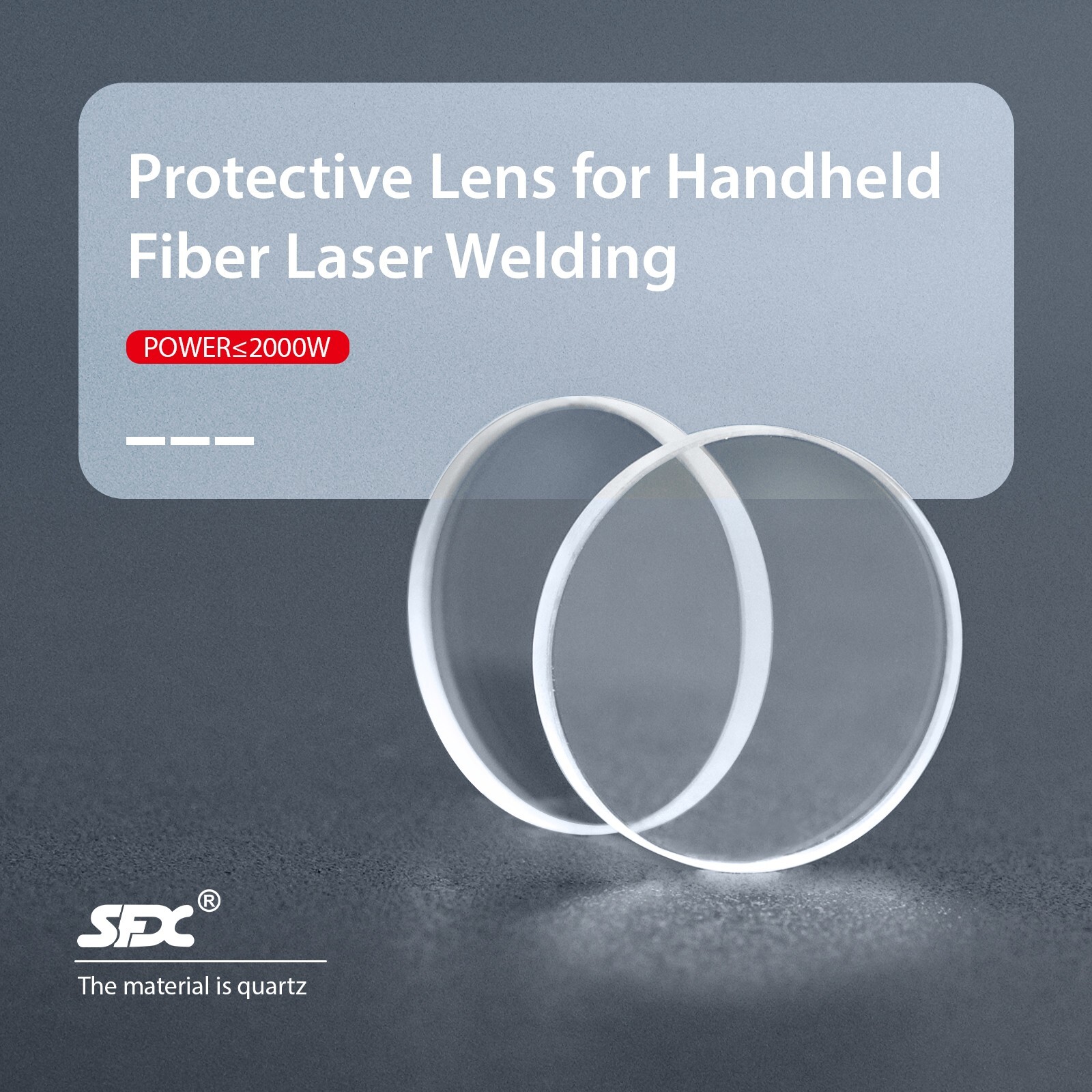 5PCS Quartz Protective Lens for Handheld Laser Welder Welding Machine 18*2mm