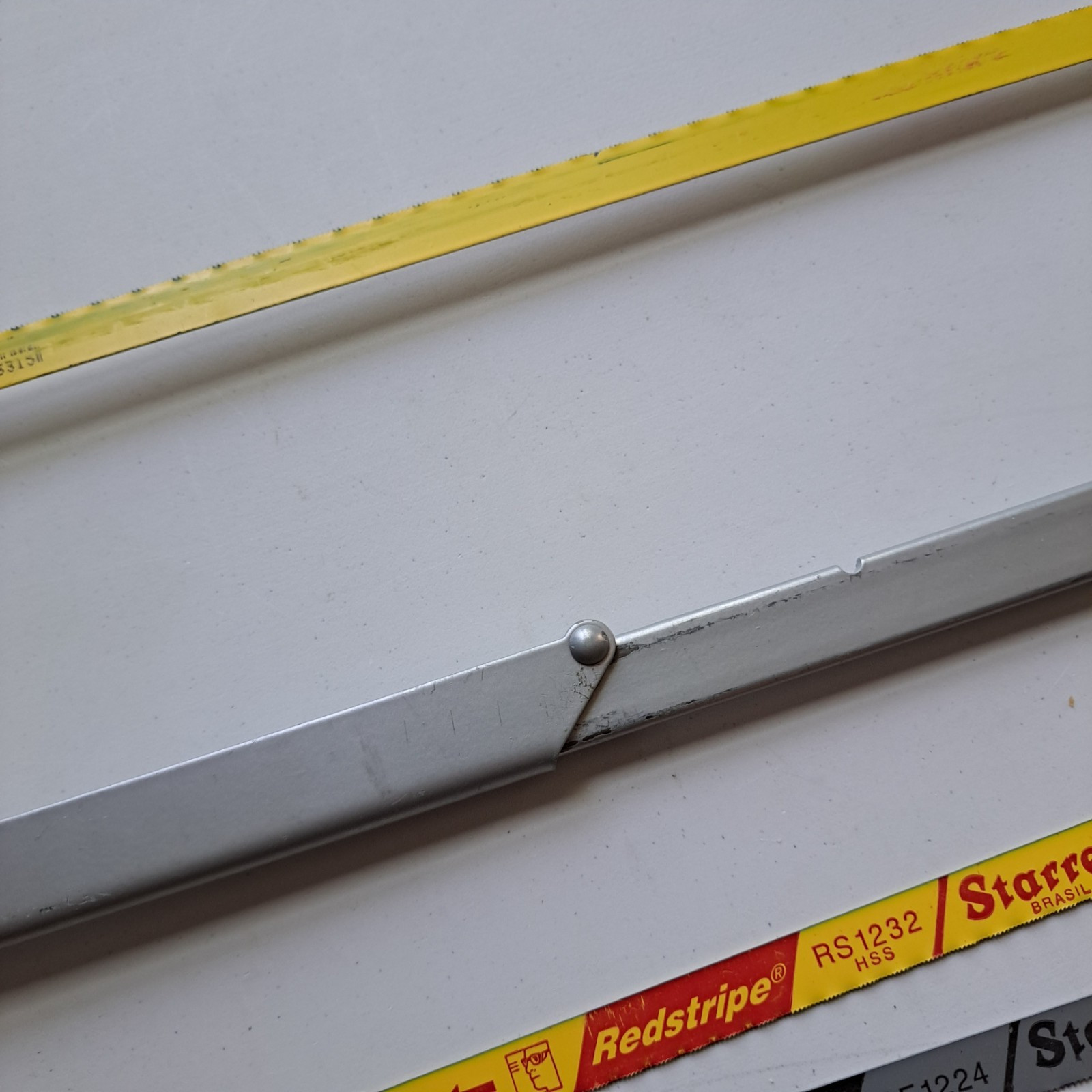 Starrett #151 8″, 10″ & 12″ Open Grip Adjustable Hacksaw Frame With 7 New Blades