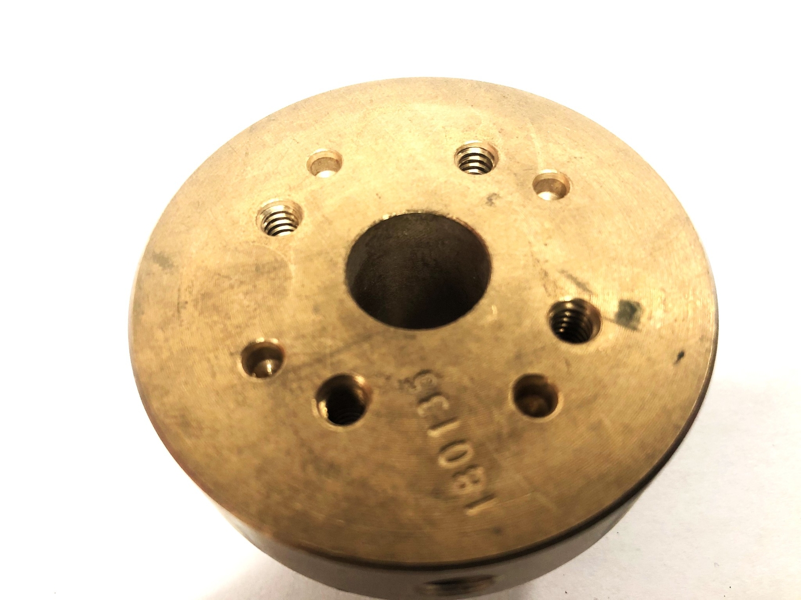 Unbranded 0.86X2.25 Inch OD 0.56 Inch ID 16 TPI Brass Fitting 180135 NOS