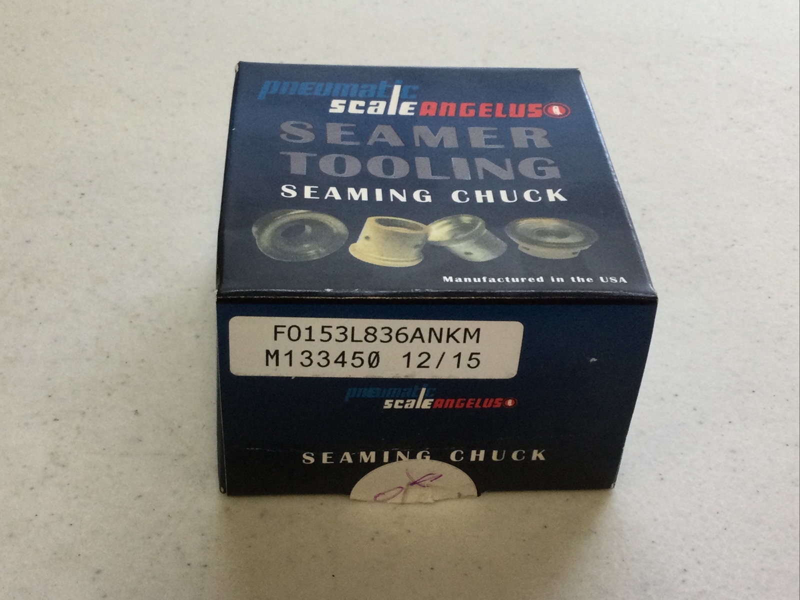 NEW SEALED PNEUMATIC SCALE ANGELUS F0153L836ANKM SEAMING CHUCK M133450