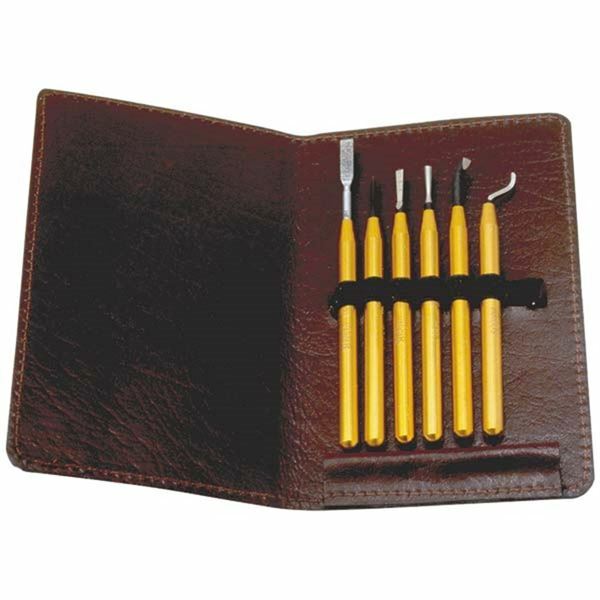 Shaviv TD5 6 Pc Miniature Deburring & Scraping Tool Set