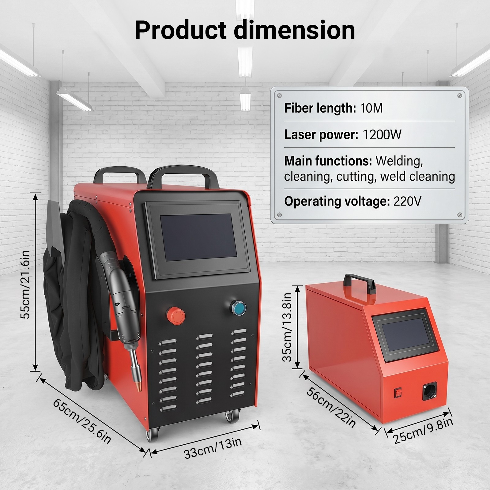 1200W Air Cooling Laser Welding Machine Laser Cleaning Cutting Machine 4-In-1 US