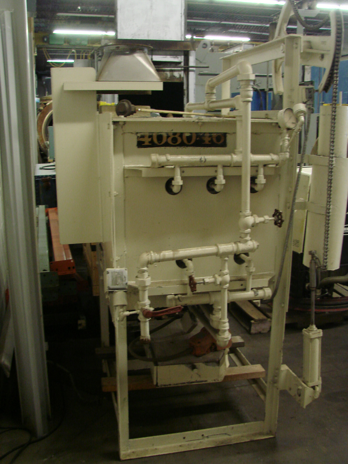 AGF #59 Muffle Type Box Heat Treating Furnace Gas Fired 1850F Heating Forging
