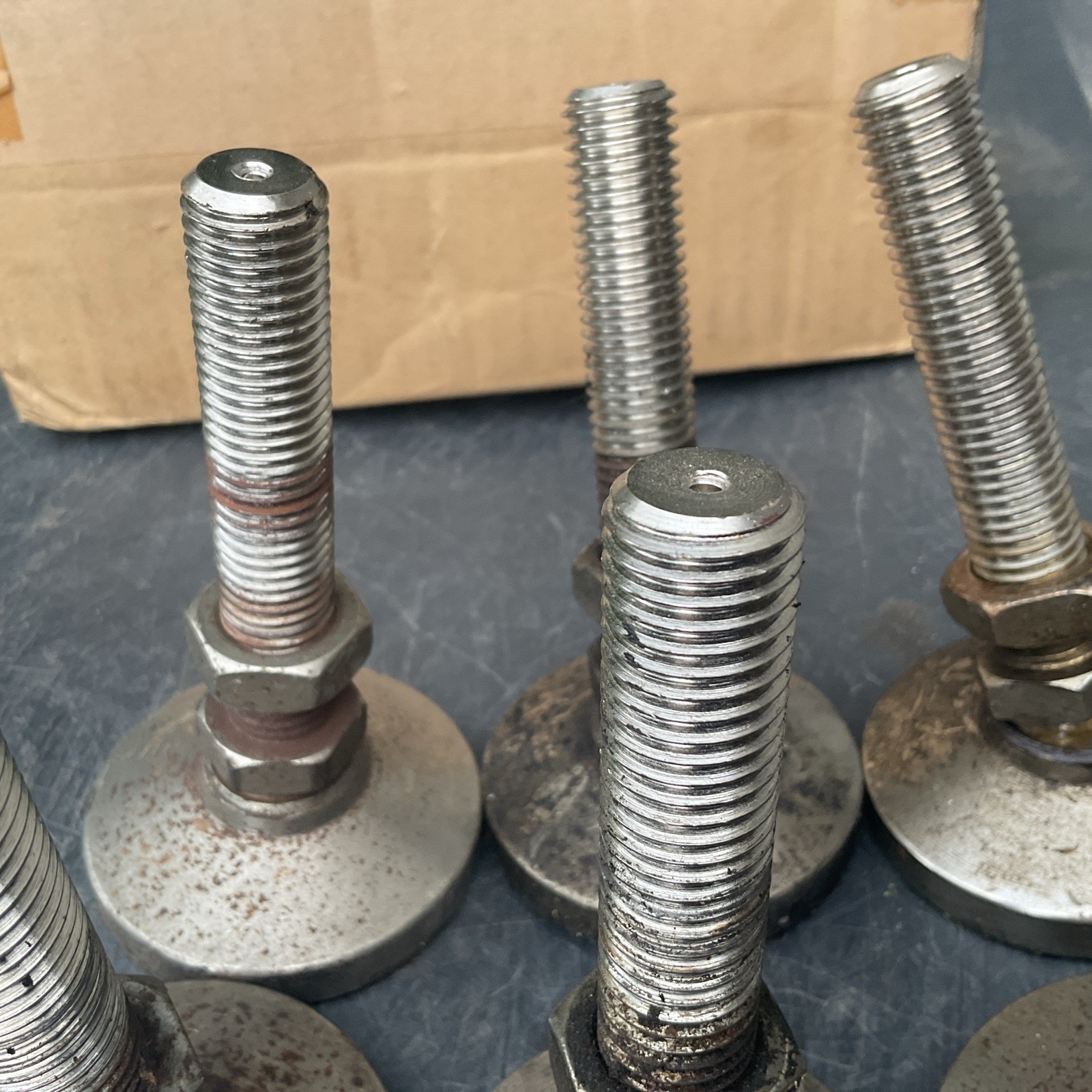 Industrial Swivel Leveling Feet X 8 with Threaded Stud