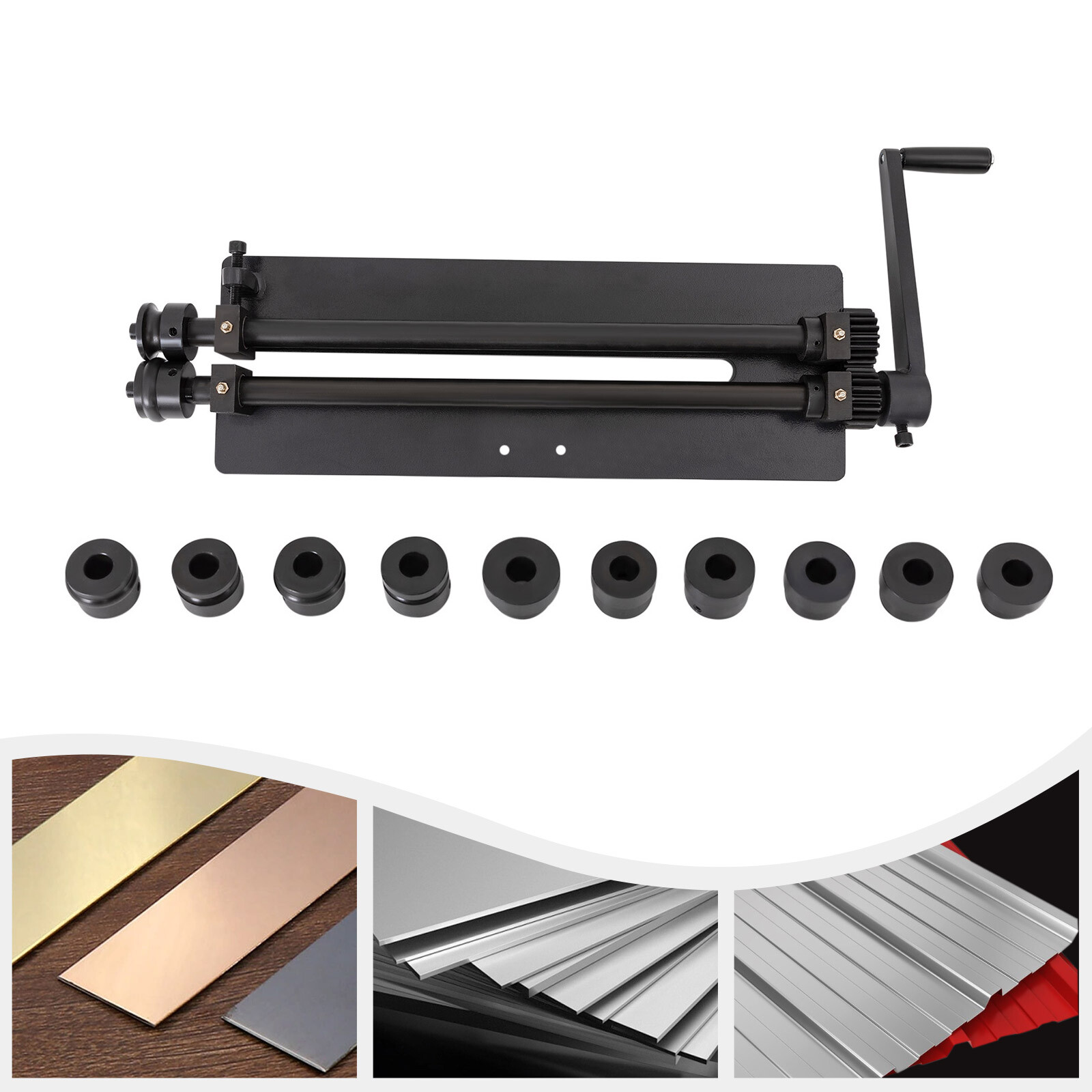 RM-18 Metal Sheet Fabrication Bead Roller Tool with 6 Dies 1/16″, 1/8″, 1/4″ NEW
