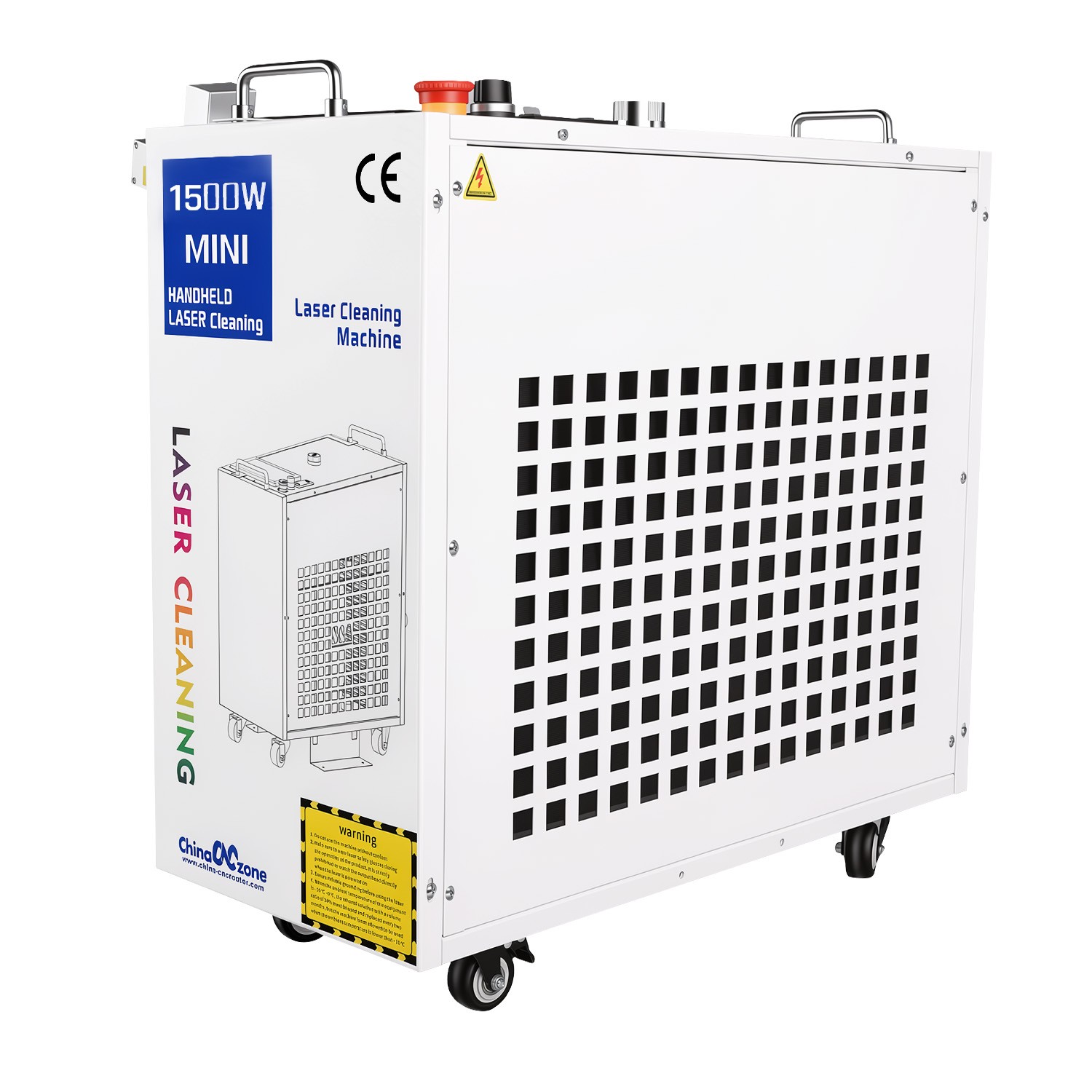 Double Wobble Fiber Laser Cleaning Machine Metal Oil Rust Paint Remover Cleaner