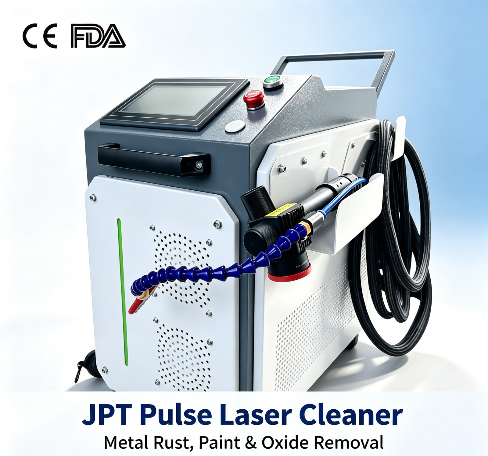 200W JPT Pulse Handheld Laser Cleaning Equipment Metal Rust Oxide Removal FDA