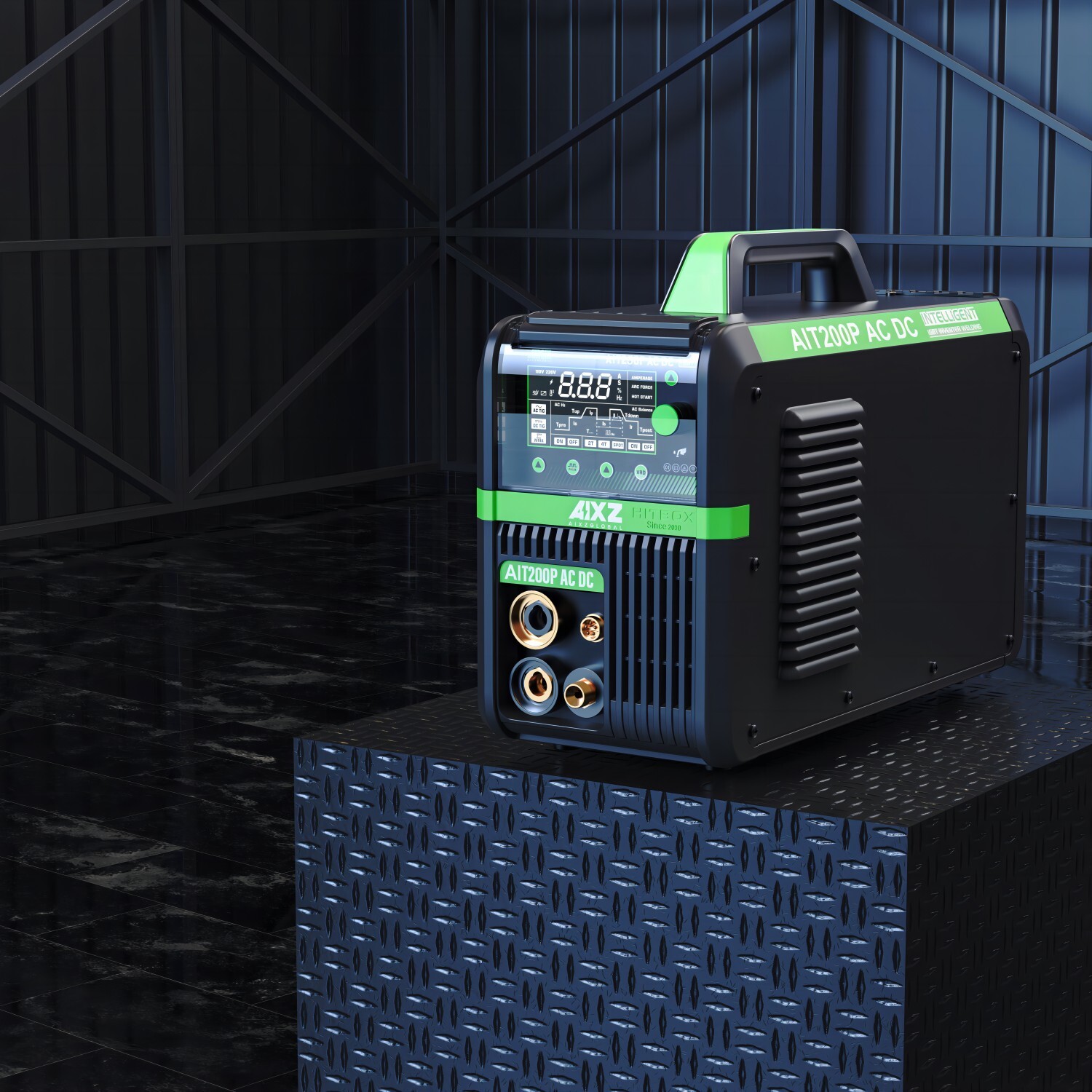 AIXZ 5IN1 110V/220V AC DC TIG Welder 200A ARC Pulse TIG Aluminum Welding Machine