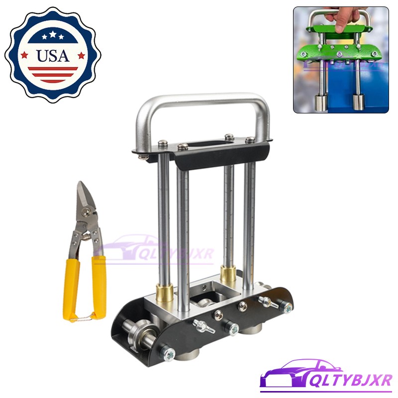 Hand Sheet Metal Edge Roller Bender Roofing Tool w/Snip for Making Folding Edges