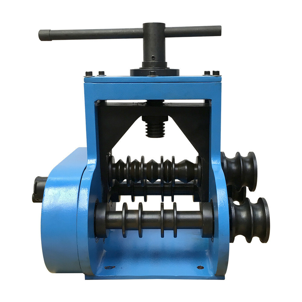 Manual Pipe Tube Ring Roll Bender Band Roller Flat Square Round