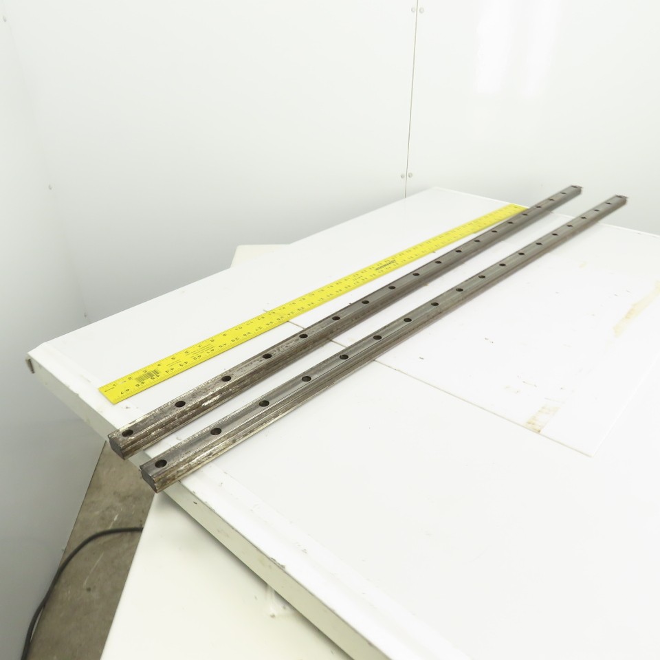 34mm W x 24.50mm H Linear Guide Slide Rail 1480mm OAL Lot Of 2