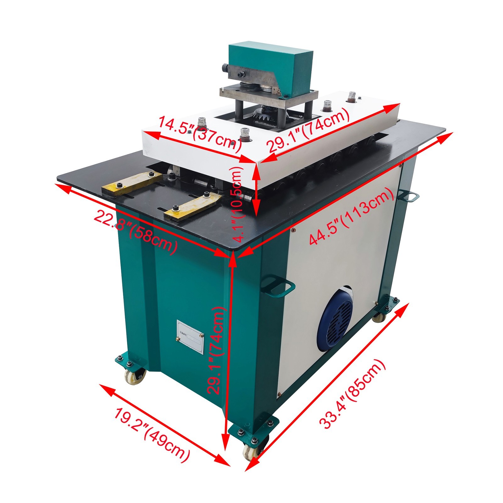220V Sheet Metal Seamer 5 Shapes Biting Machine Seam Rolling Forming Machine