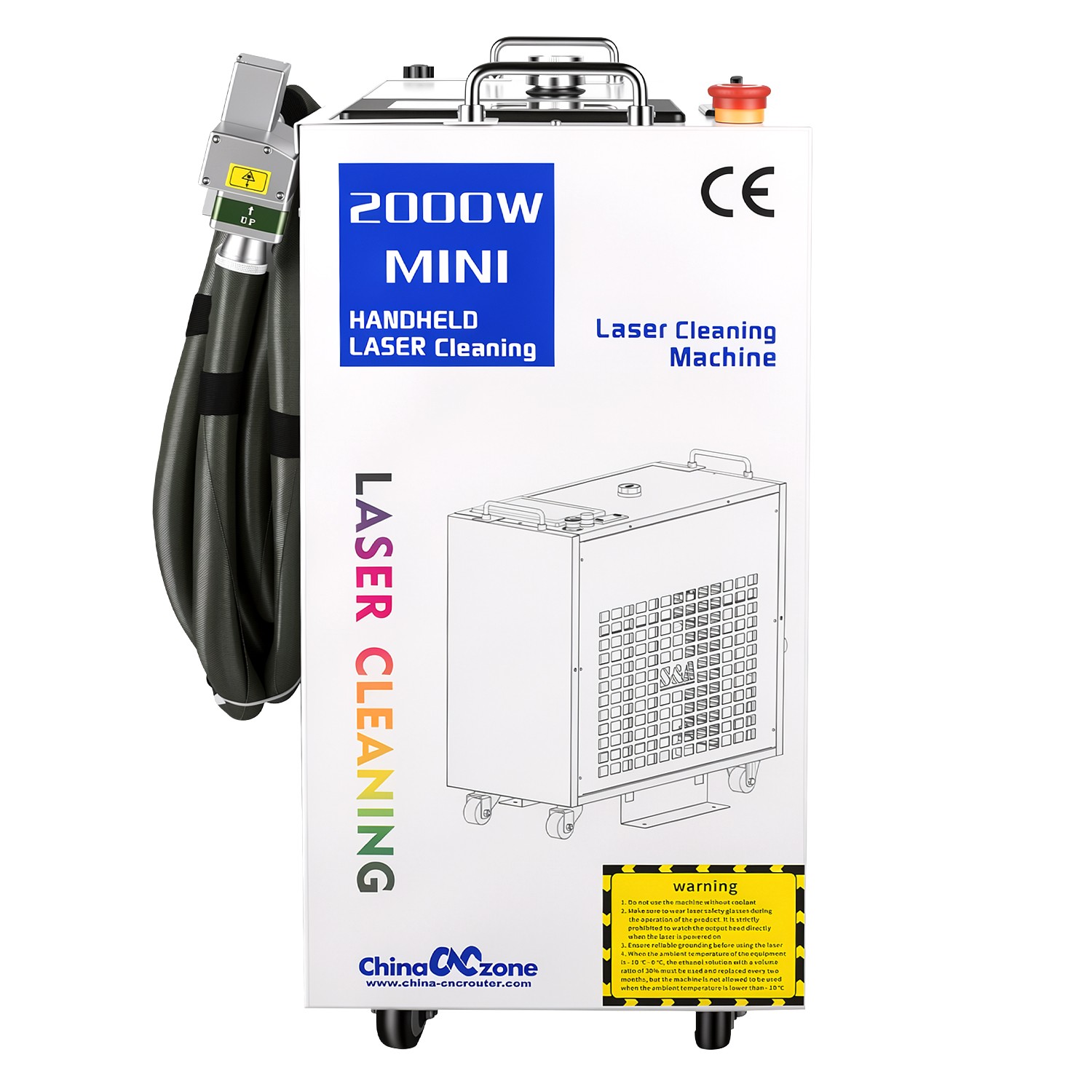 AU Ship 2000W Fiber Laser Cleaning Machine for Car Metal Oil Rust Paint Removal