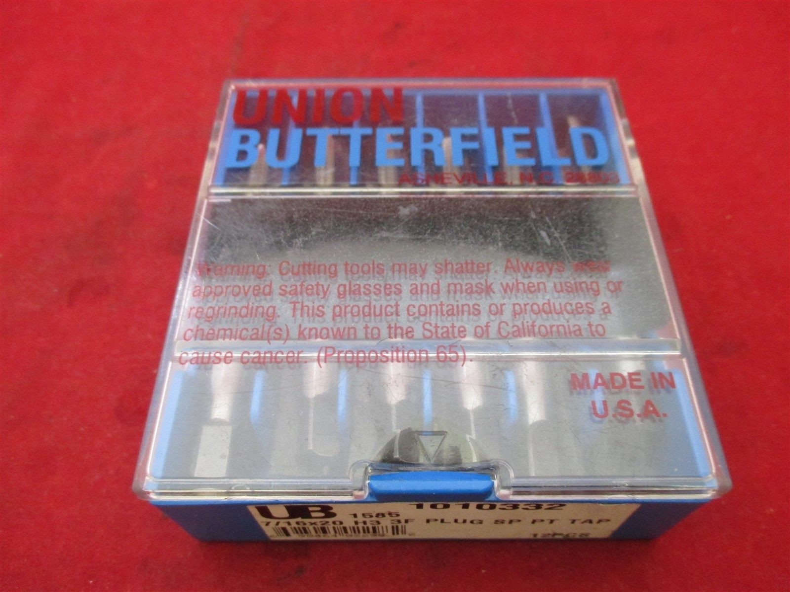 Union Butterfield 1010332 7/16×20 H3 3F Plug SP PT Tap 1585