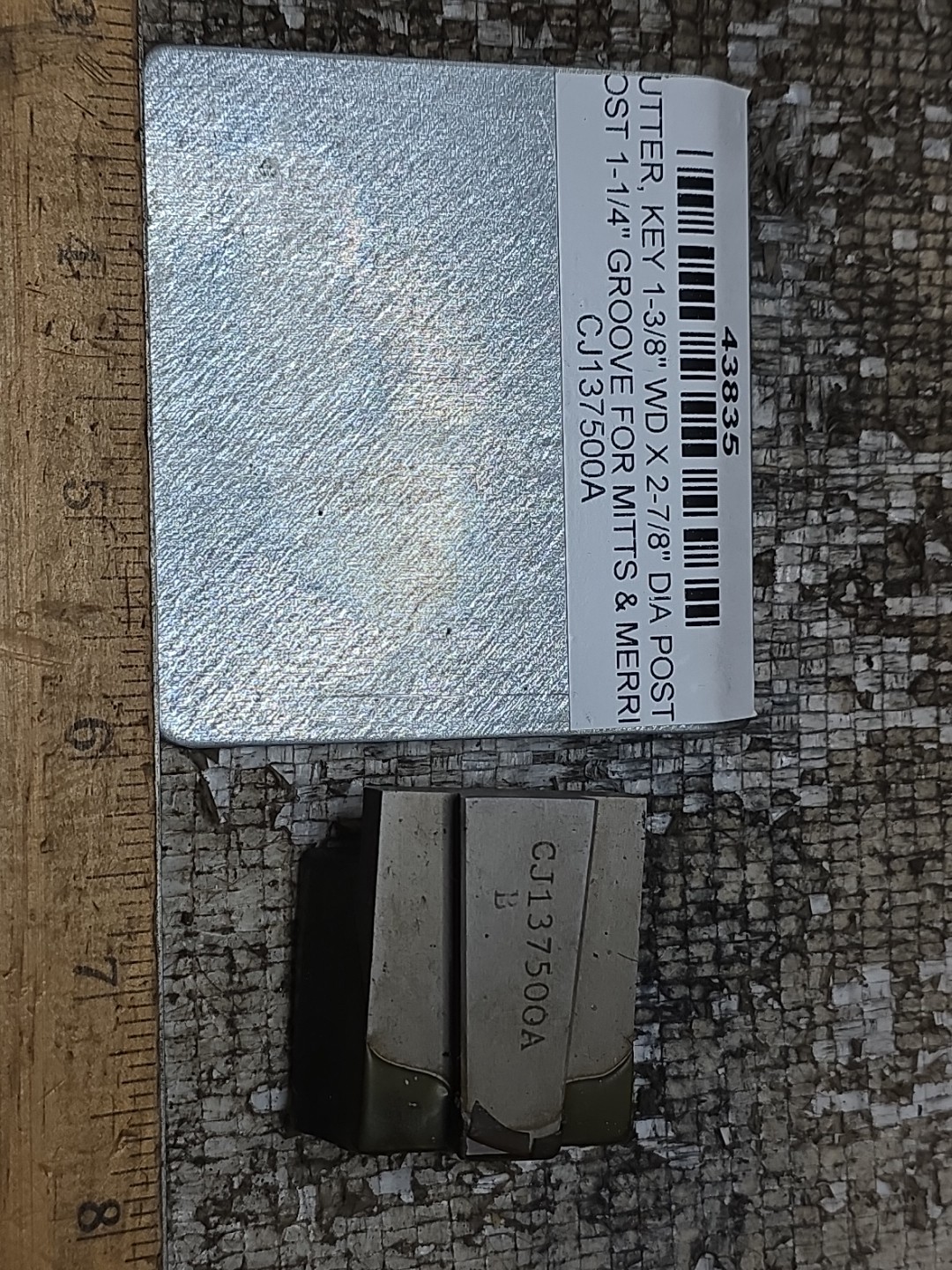Mitts & Merrill Keyseater Cutter – CJ-13750-0A 1 3/8 WD 2 7/8″ DIA 1 1/4″ GROOVE