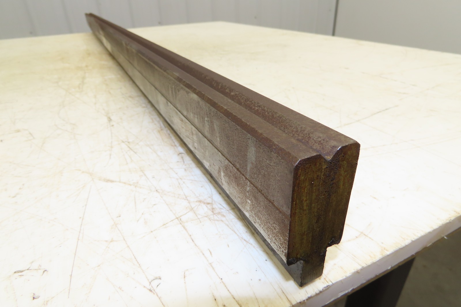 Press Brake Die 52″ Long 90° V 1/4″ W 1/8″ D 1-3/4″ H 1/2″ Tang