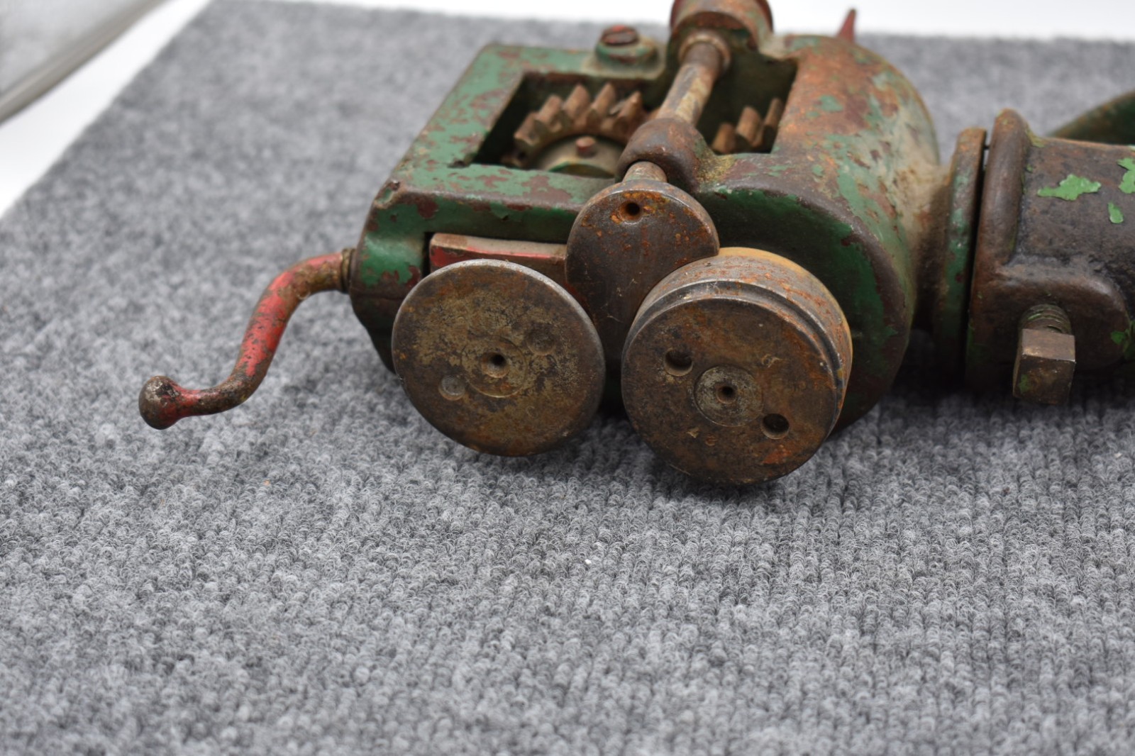 Antique 1890 Peck Stow & Wilcox Sheet Metal Rotary Machine w/ Bench Mount PEXTO