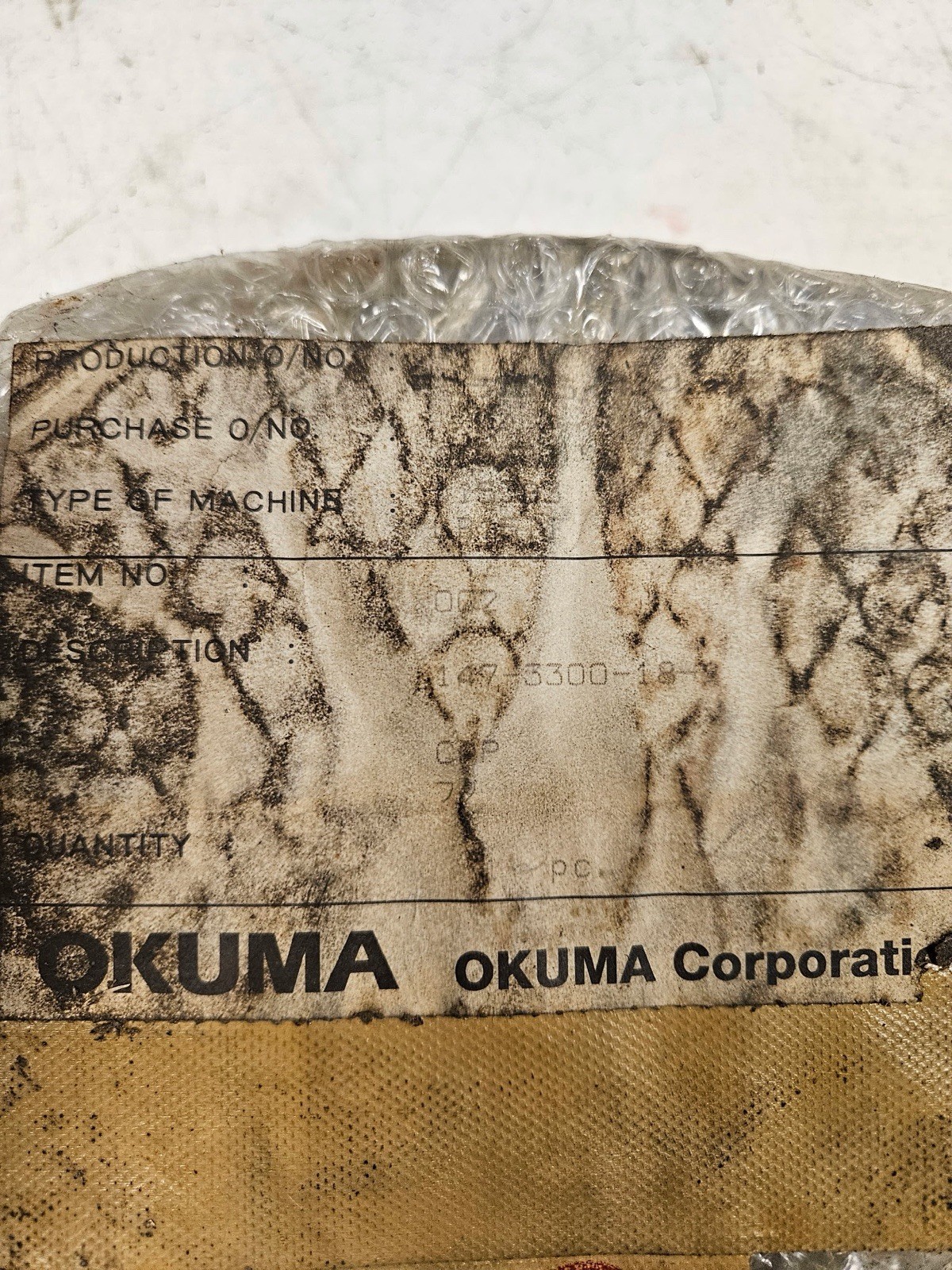Okuma LC-40 Spindle Hub Cap 147-3300-18-1 And 147-3300-18-9 Two Pieces Total
