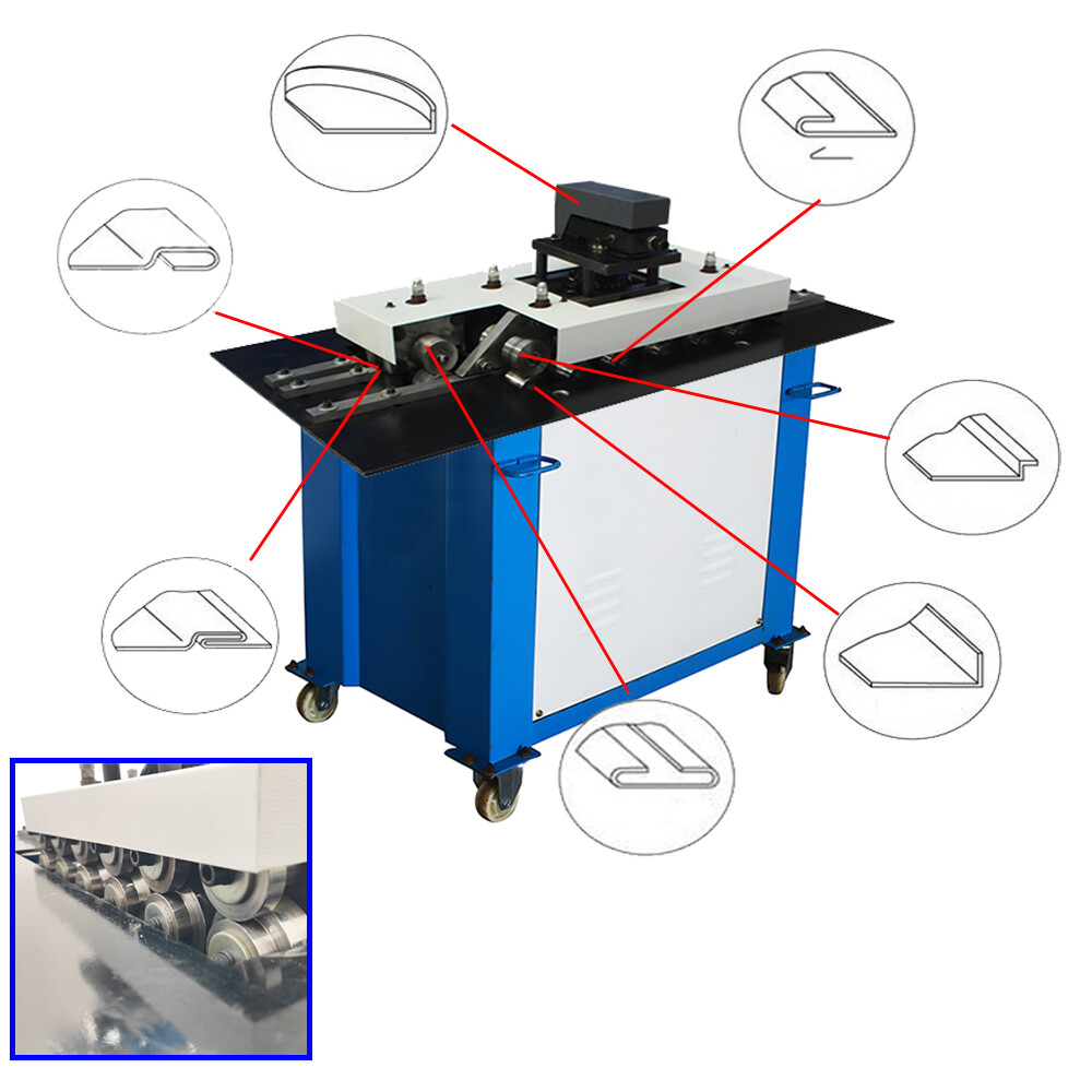 220V Seam Lock Forming Machine Iron Aluminum Sheet Metal Seamer Biting Machine