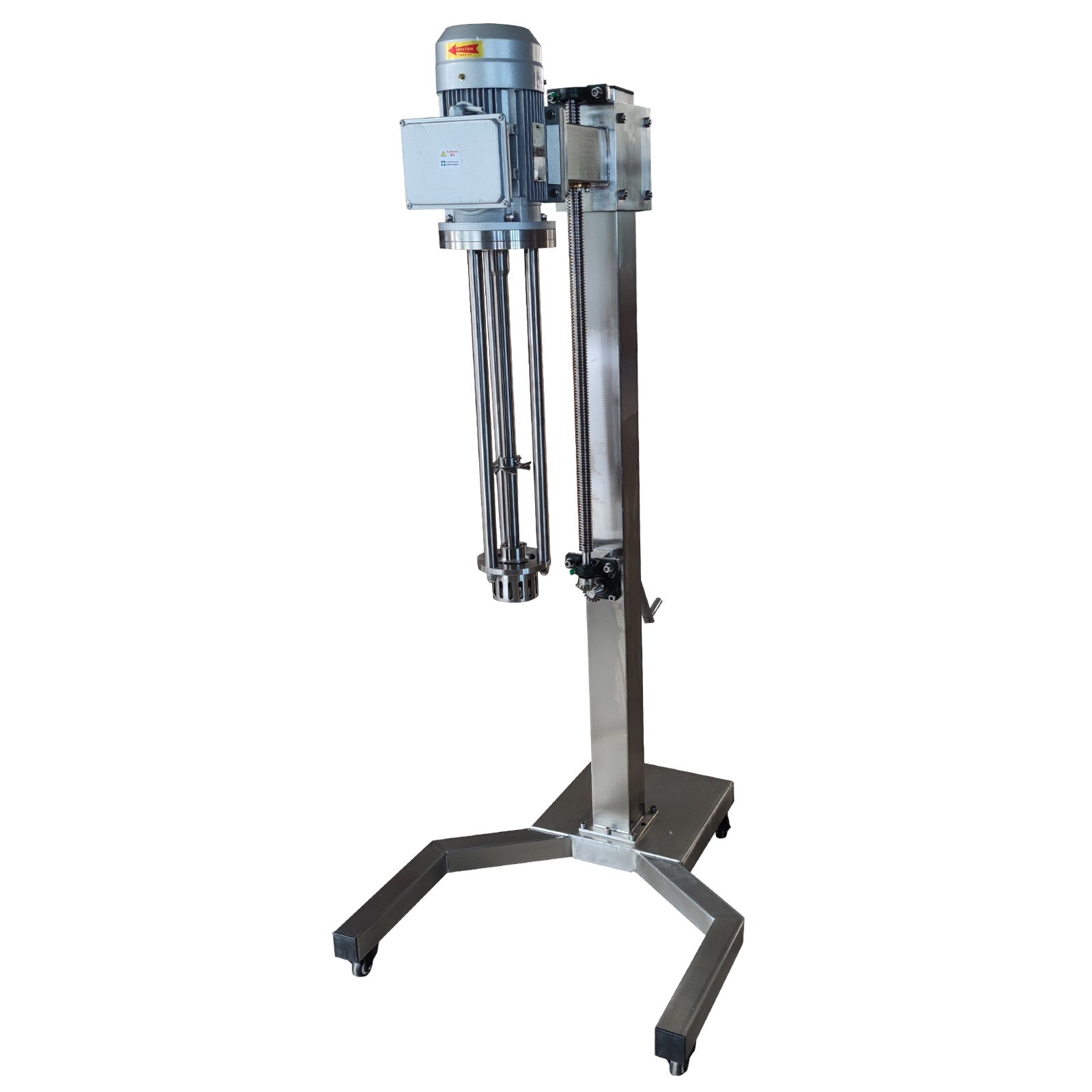 Manual Lifting Bracket Support Frame for High Shear Emulsifier Stainless Steel