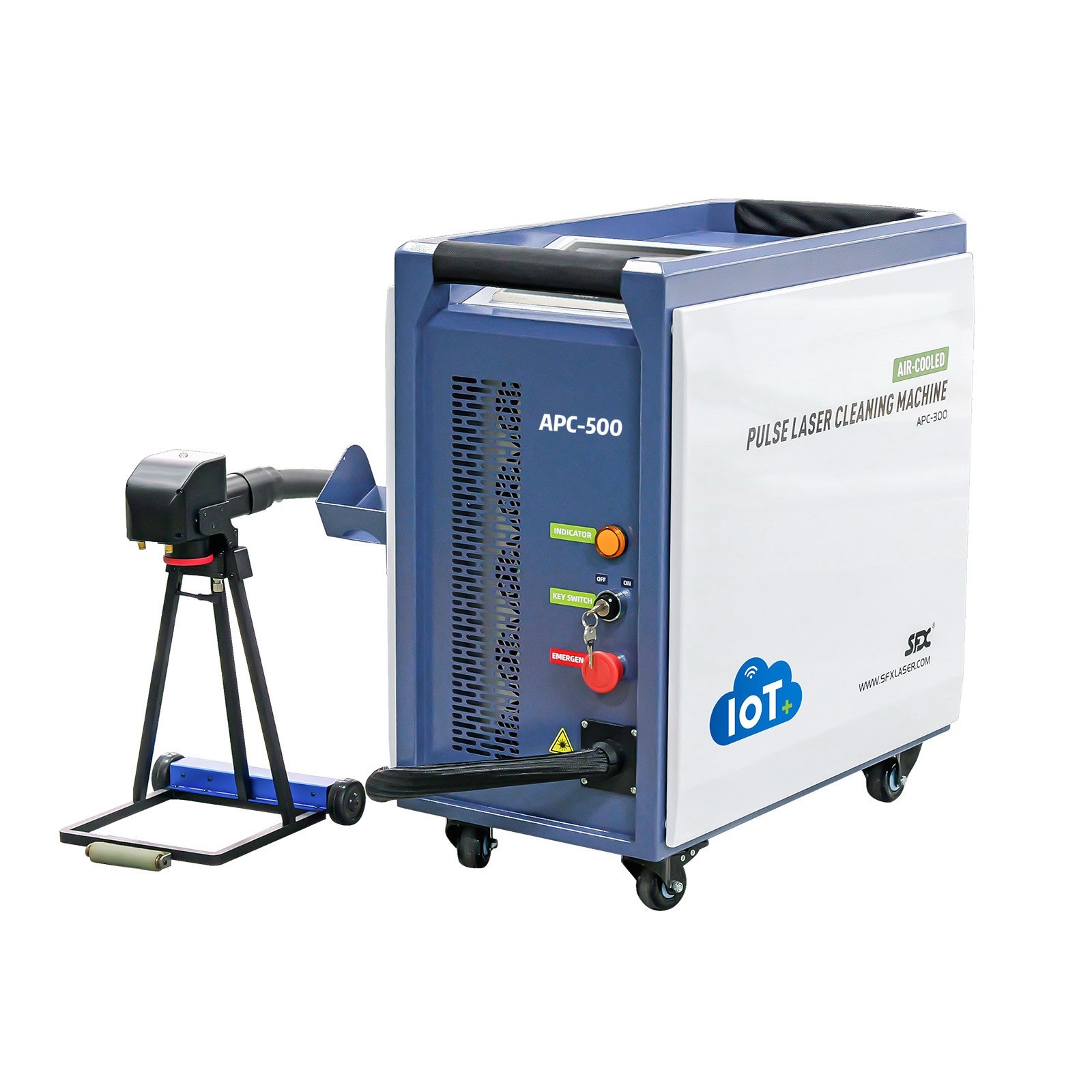 SFX Laser 500W Air-Cooled Pulse Laser Cleaner With Self-propelled Wooden Removal