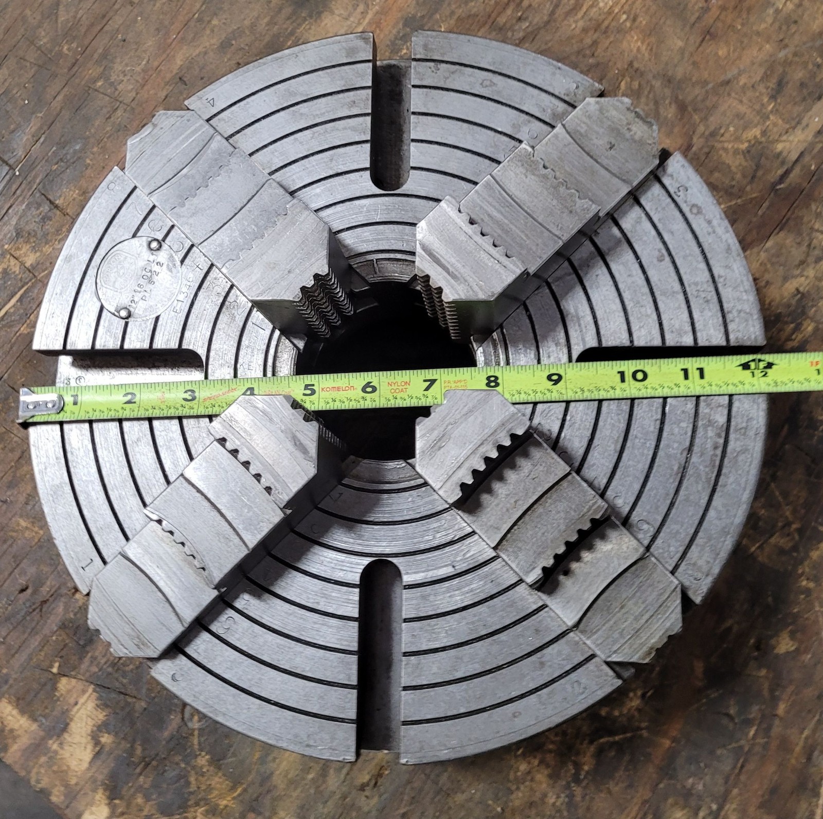 12” Horton Model 16OCL1/PL522 Chuck – 4 Jaw – L1 Mount