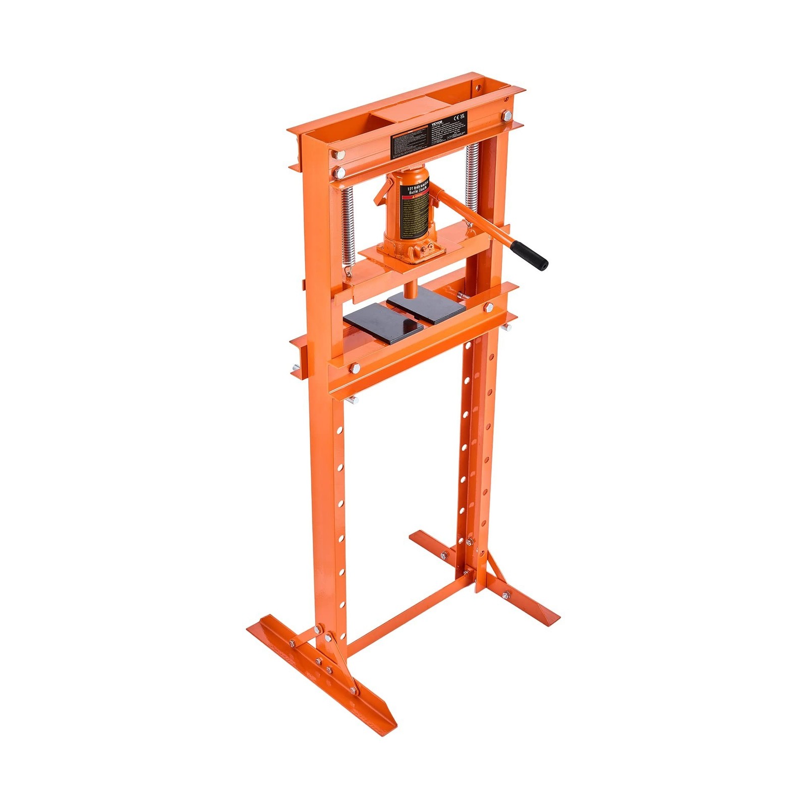 VEVOR Hydraulic Shop Press, 12 Ton/26000lbs, H-Frame, 4-Hold Ad… USA FAST SHIP