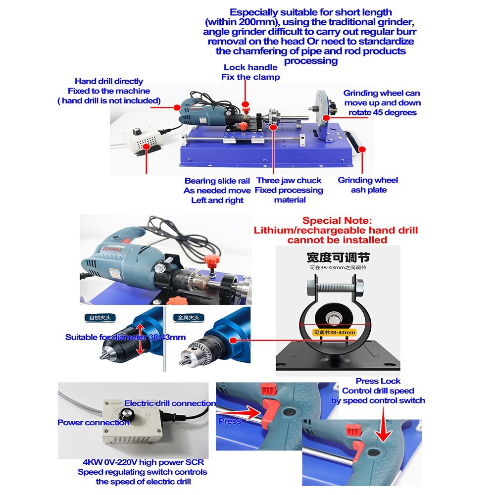 INTBUYING® TJ10 Small Metal Pipe Rod Multifunctional Processing Machine Industry