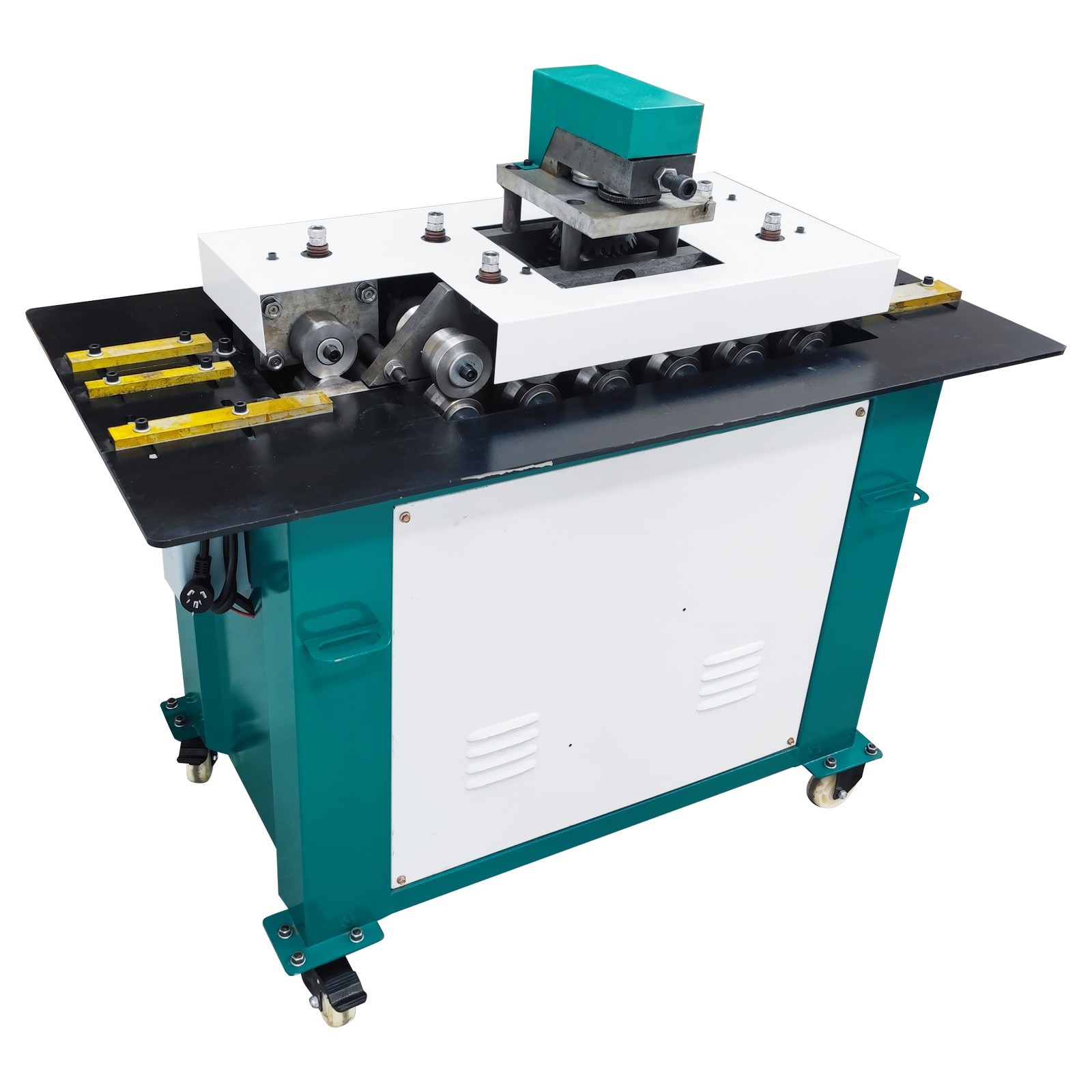 220V Sheet Metal Seamer 5 Shapes Biting Machine Seam Rolling Forming Machine