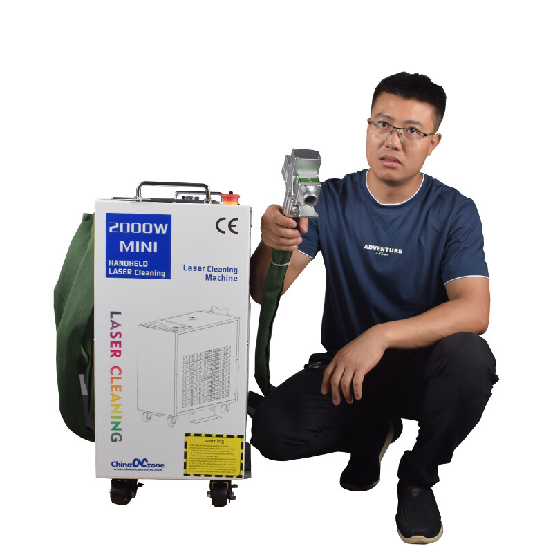AU 2000W Fiber Laser Cleaning Machine for Metal Oil Rust Paint Removal Cleaner