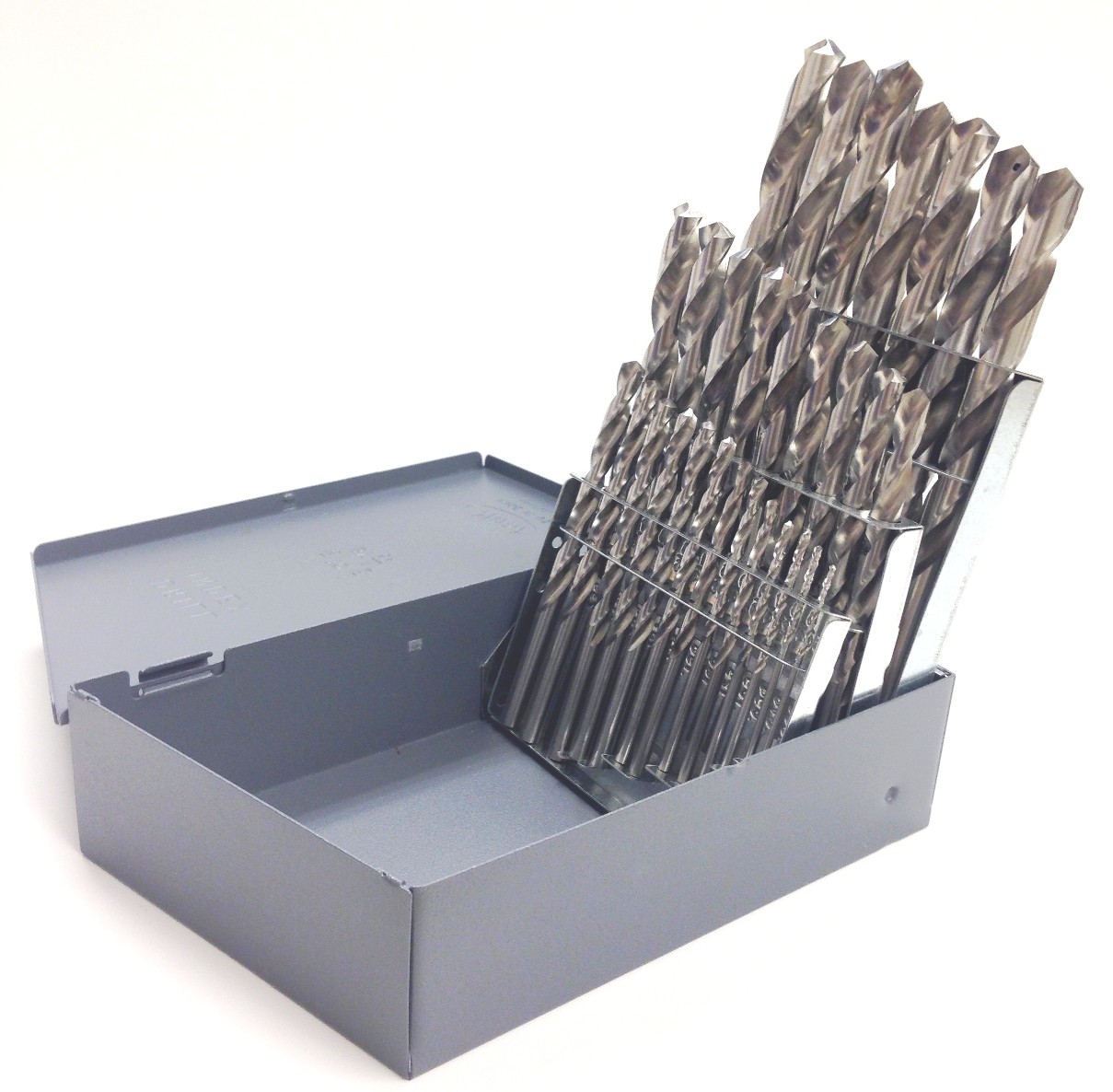29 PIECE 1/16-1/2 BRIGHT HIGH SPEED STEEL JOBBER DRILL SET USA (5001-0029)