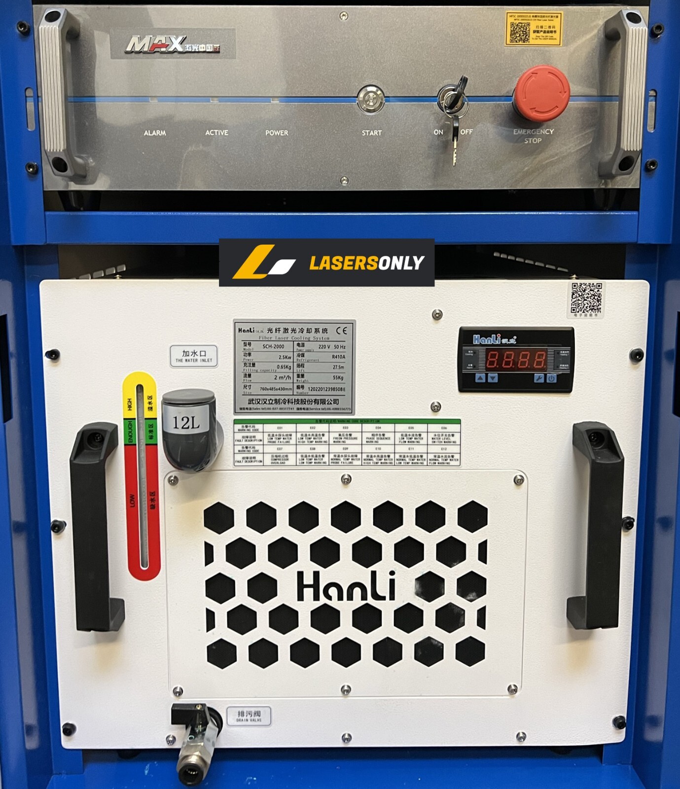 2000W 220V Fiber Laser Metal Rust Remover Laser Paint Cleaning Machine US Stock